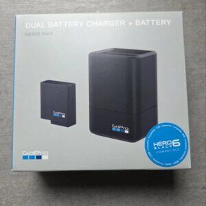 NIB & Sealed GoPro Dual Battery Charger + Battery HERO5 Black HERO6 HERO7